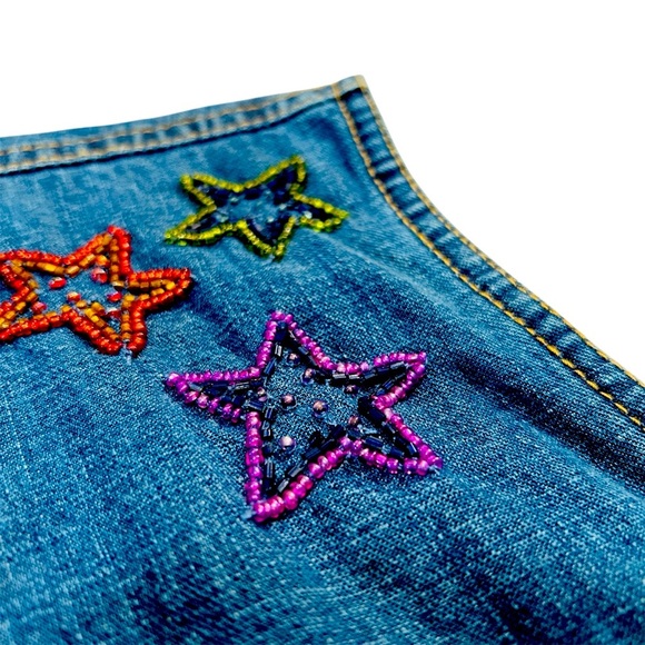 Vintage Chico’s Design Beaded Denim Vest – Size Large (Chico’s 2) - Picture 6 of 11